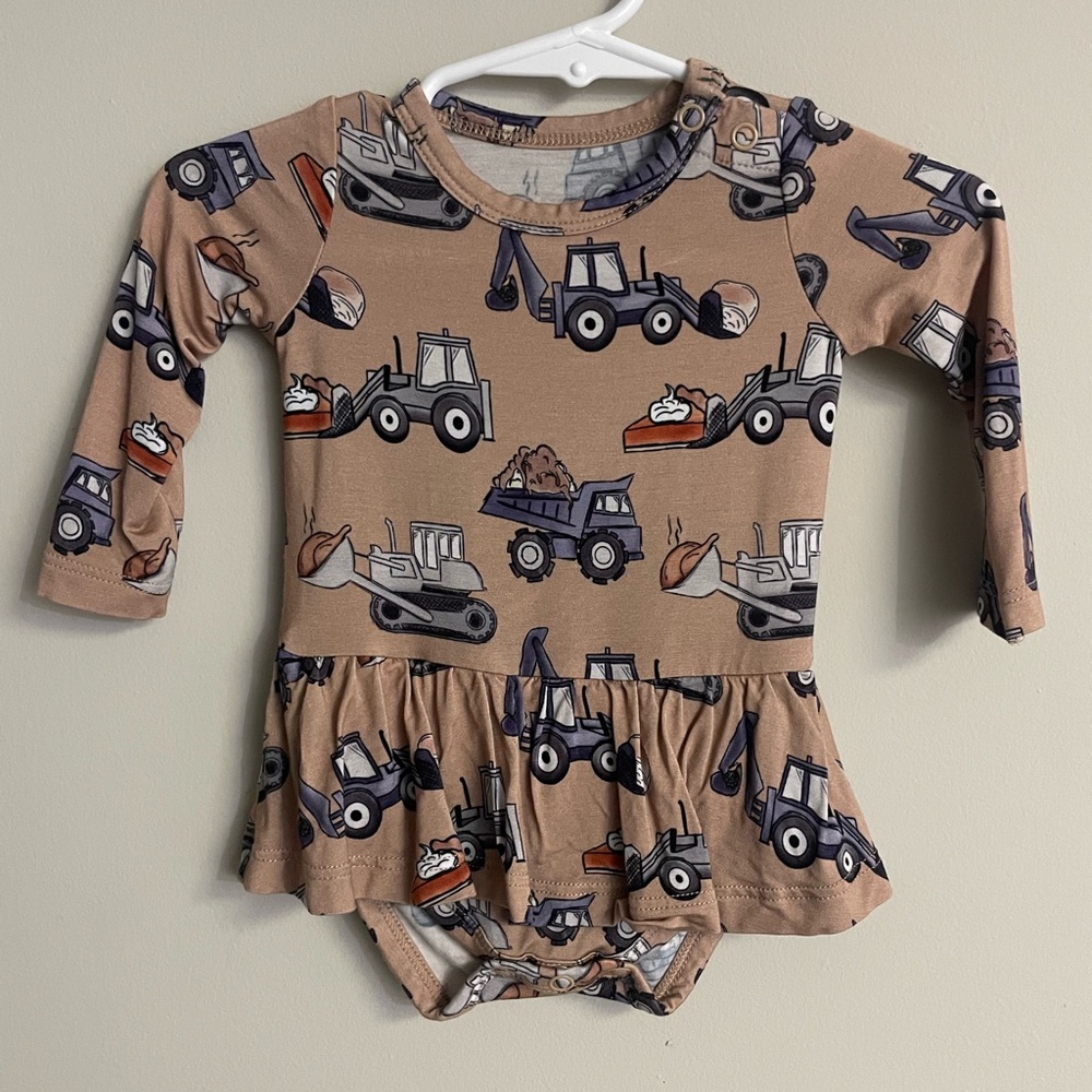 Kids Construction Print Dress